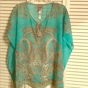 Chico’s Light green flowy top